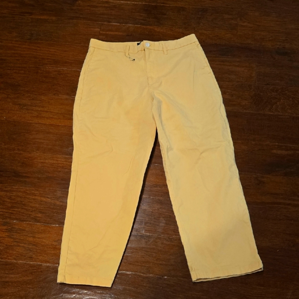 ⛱️Dockers Yellow High Straight Ankle Chinos NWOT